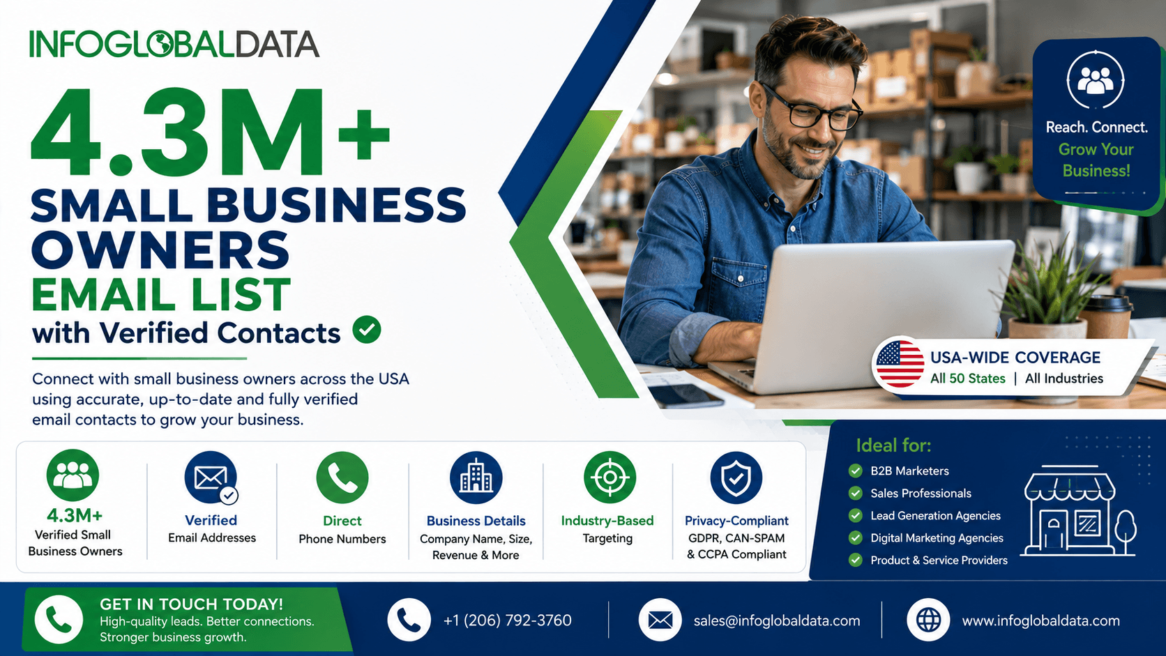 Looking for a Small Businesses Email List? Choose InfoGlobalData for Verified Leads